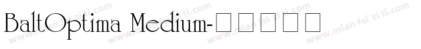 BaltOptima Medium字体转换